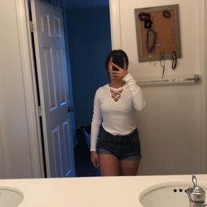 Stunning white small long sleeve